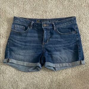 LC Lauren Conrad Women's Blue Denim Shorts
